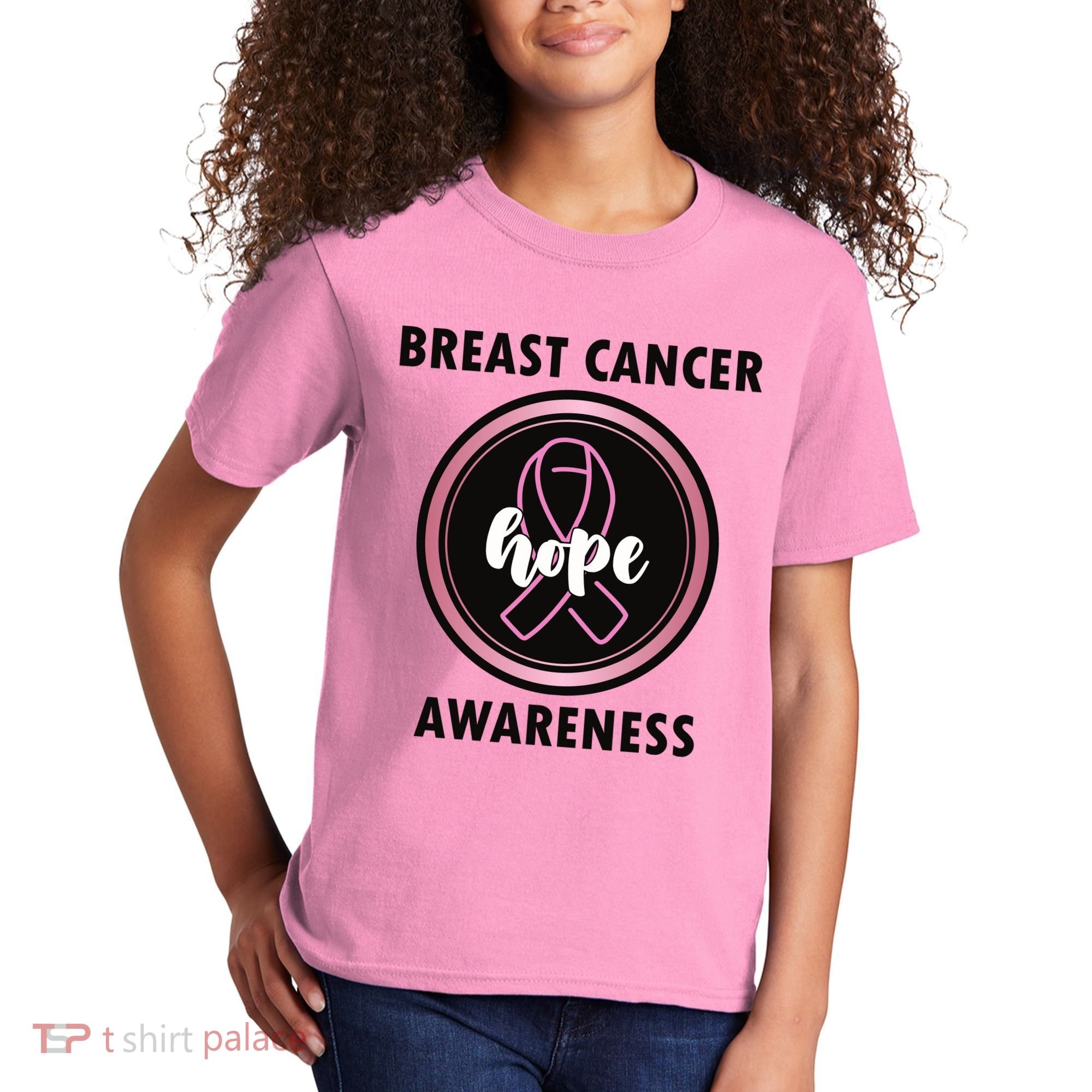 Breast Cancer Awareness Hope Ribbon Kids T-Shirt