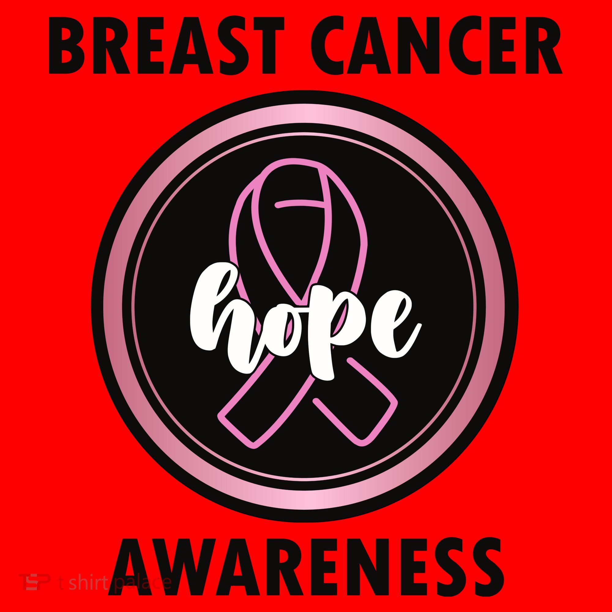 Breast Cancer Awareness Hope Ribbon Santa Hat
