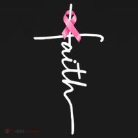 Breast Cancer Awareness Faith Cross Pink Ribbon Women's Hoodie thumb 2