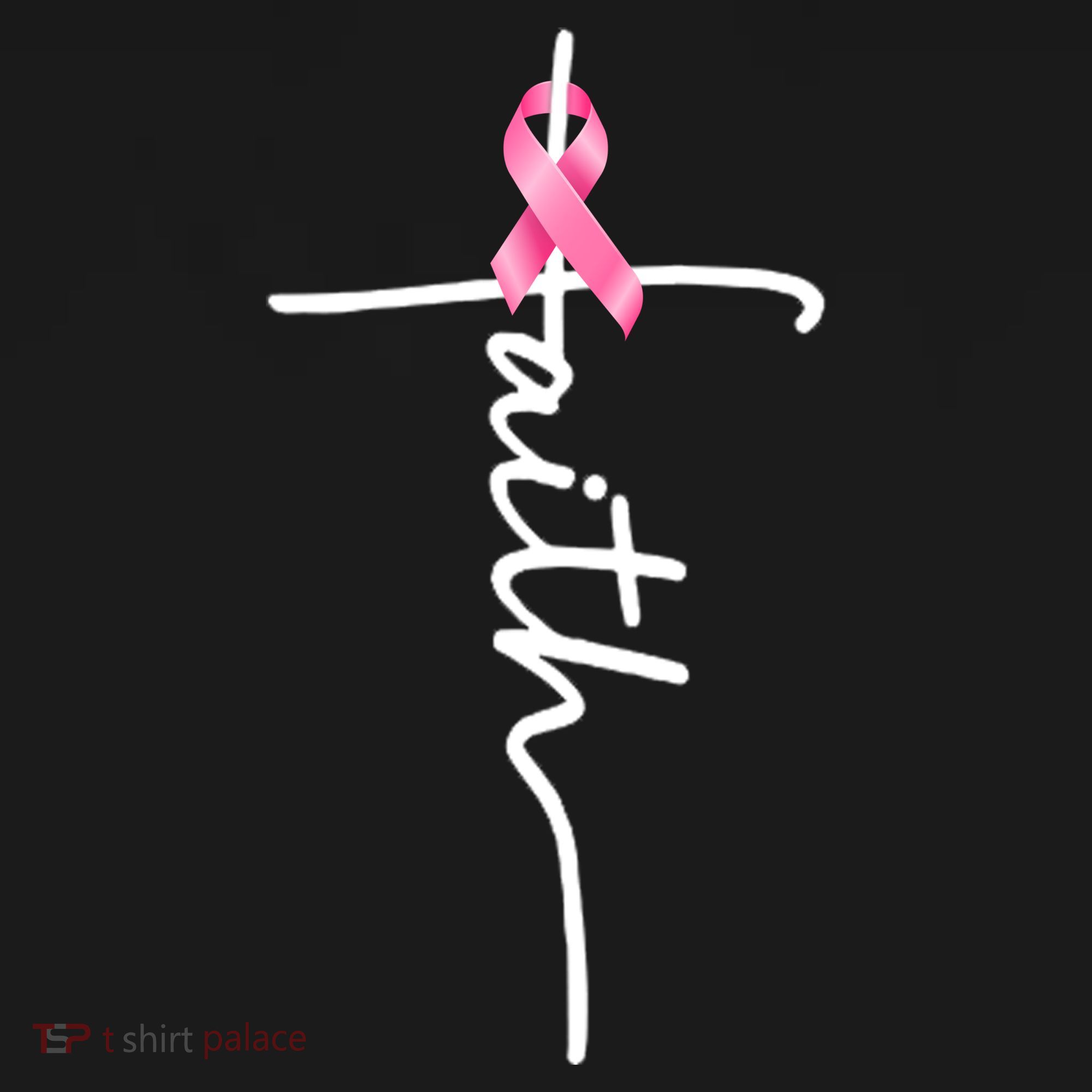 Breast Cancer Awareness Faith Cross Pink Ribbon Women's Tank Top