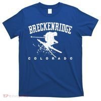 Breckenridge Colorado Alpine Snow Skiing Rocky Mountains Gift T-Shirt thumb 0