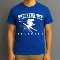 Breckenridge Colorado Alpine Snow Skiing Rocky Mountains Gift T-Shirt thumb 3
