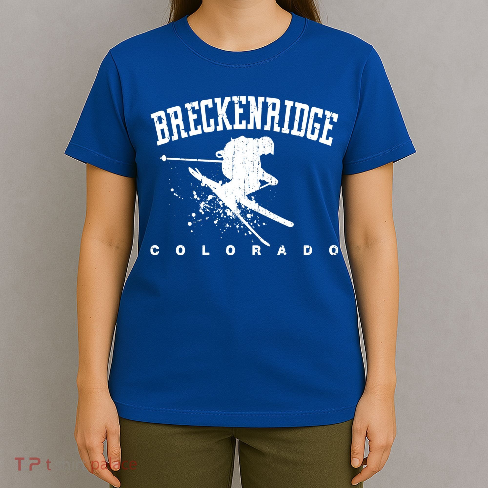Breckenridge Colorado Alpine Snow Skiing Rocky Mountains Gift T-Shirt