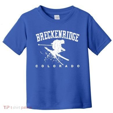 Breckenridge Colorado Alpine Snow Skiing Rocky Mountains Gift Toddler T-Shirt