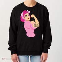 Breast Cancer Awareness Quotes Suck It Cancer Support Squad Women's Sweatshirt thumb 0