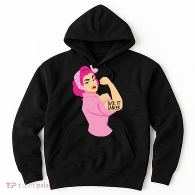 Breast Cancer Awareness Quotes Suck It Cancer Support Squad Hoodie