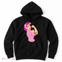 Breast Cancer Awareness Quotes Suck It Cancer Support Squad Hoodie thumb 0