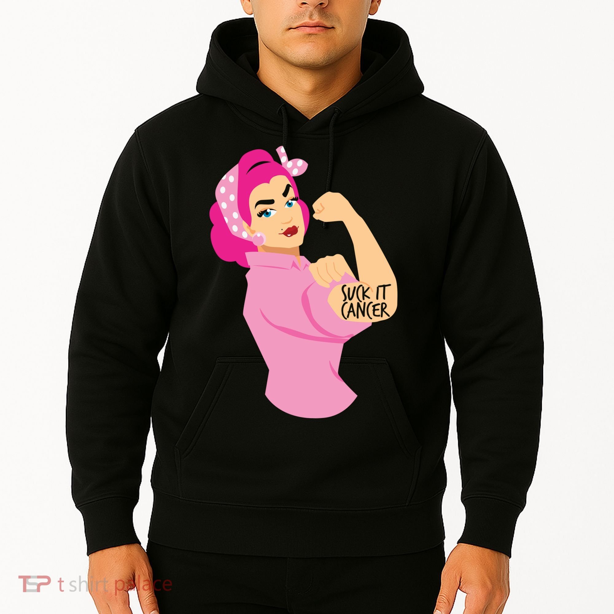 Breast Cancer Awareness Quotes Suck It Cancer Support Squad Hoodie