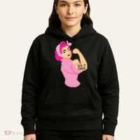 Breast Cancer Awareness Quotes Suck It Cancer Support Squad Hoodie thumb 5