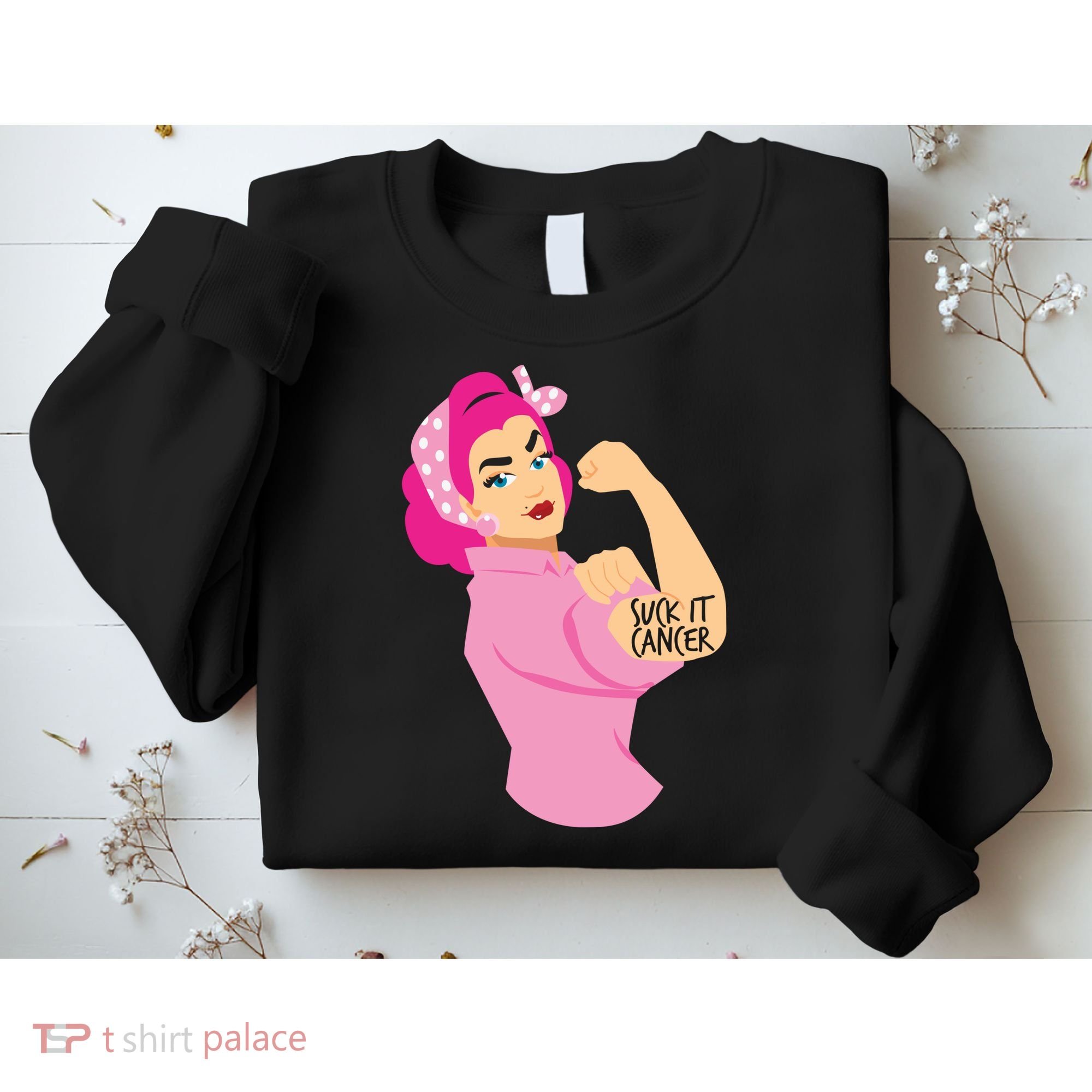 Breast Cancer Awareness Quotes Suck It Cancer Support Squad Sweatshirt