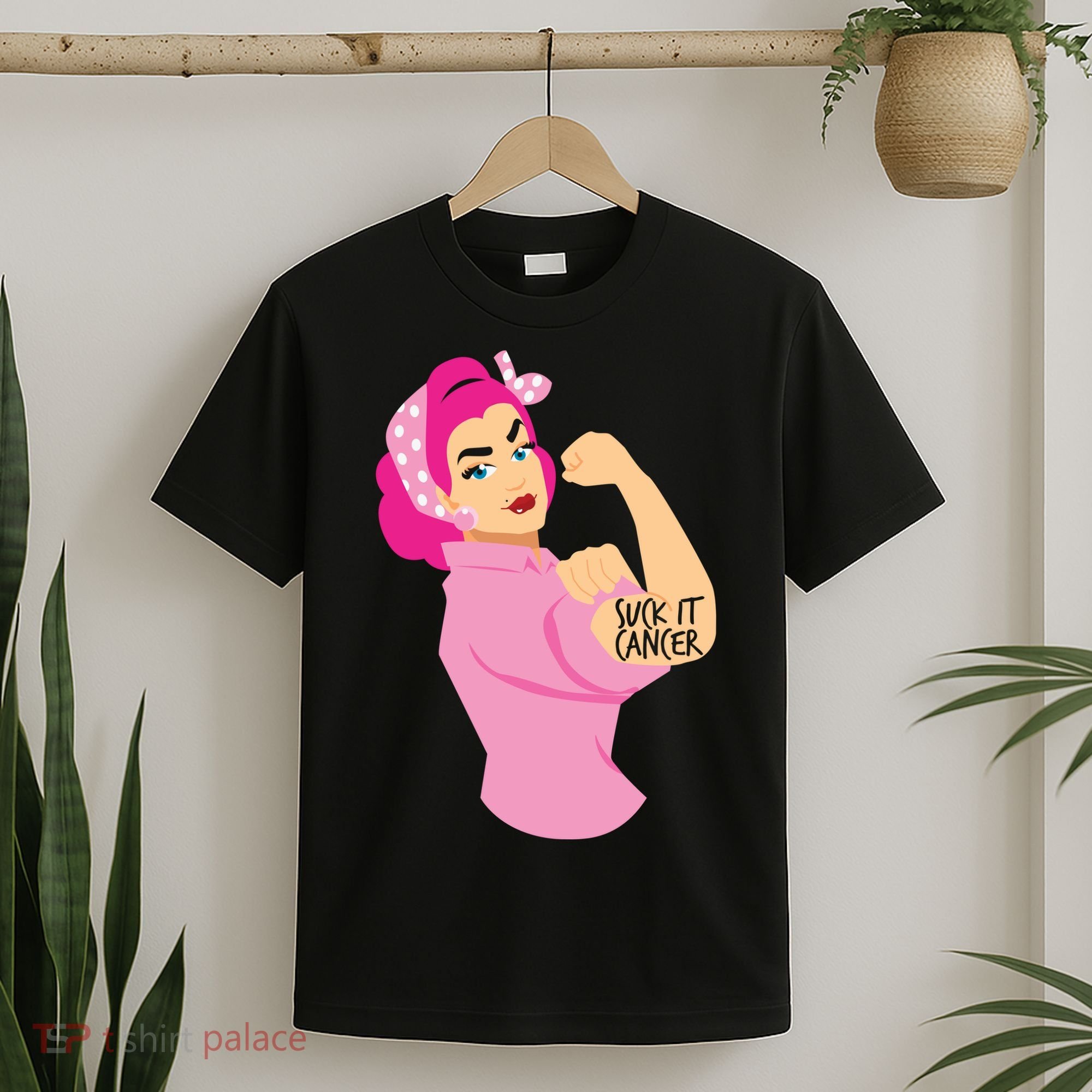 Breast Cancer Awareness Quotes Suck It Cancer Support Squad T-Shirt