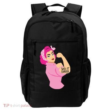 Breast Cancer Awareness Quotes Suck It Cancer Support Squad Backpack