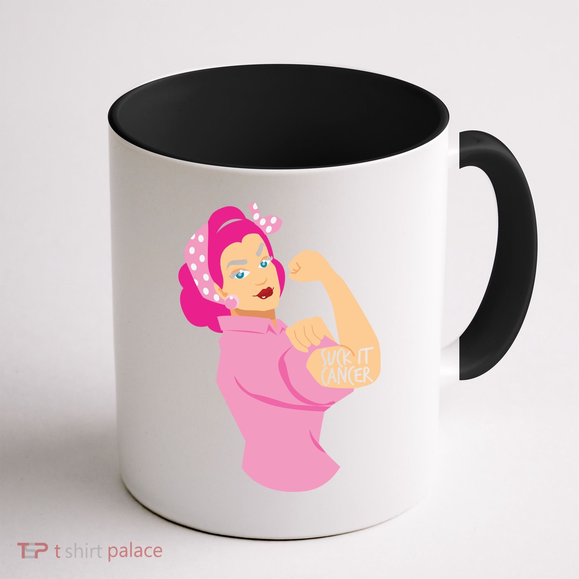 Breast Cancer Awareness Quotes Suck It Cancer Support Squad Coffee Mug