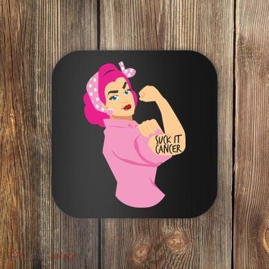 Breast Cancer Awareness Quotes Suck It Cancer Support Squad Coaster