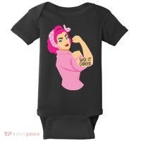 Breast Cancer Awareness Quotes Suck It Cancer Support Squad Baby Bodysuit thumb 0
