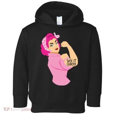 Breast Cancer Awareness Quotes Suck It Cancer Support Squad Toddler Hoodie