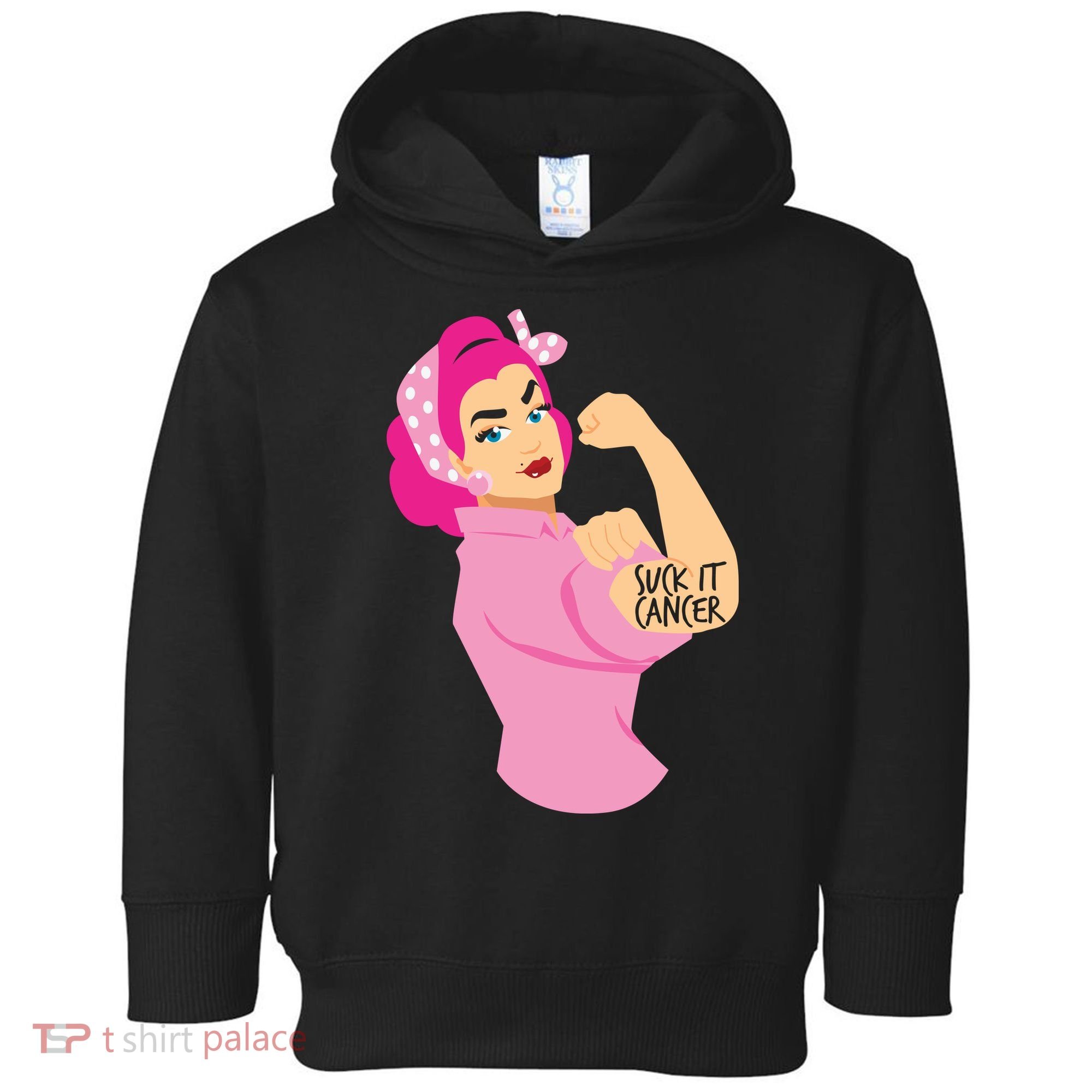 Breast Cancer Awareness Quotes Suck It Cancer Support Squad Toddler Hoodie