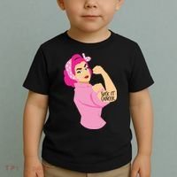 Breast Cancer Awareness Quotes Suck It Cancer Support Squad Toddler T-Shirt thumb 2