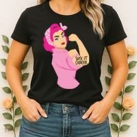 Breast Cancer Awareness Quotes Suck It Cancer Support Squad Women's T-Shirt thumb 2
