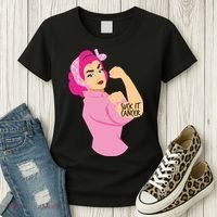 Breast Cancer Awareness Quotes Suck It Cancer Support Squad Women's T-Shirt thumb 3