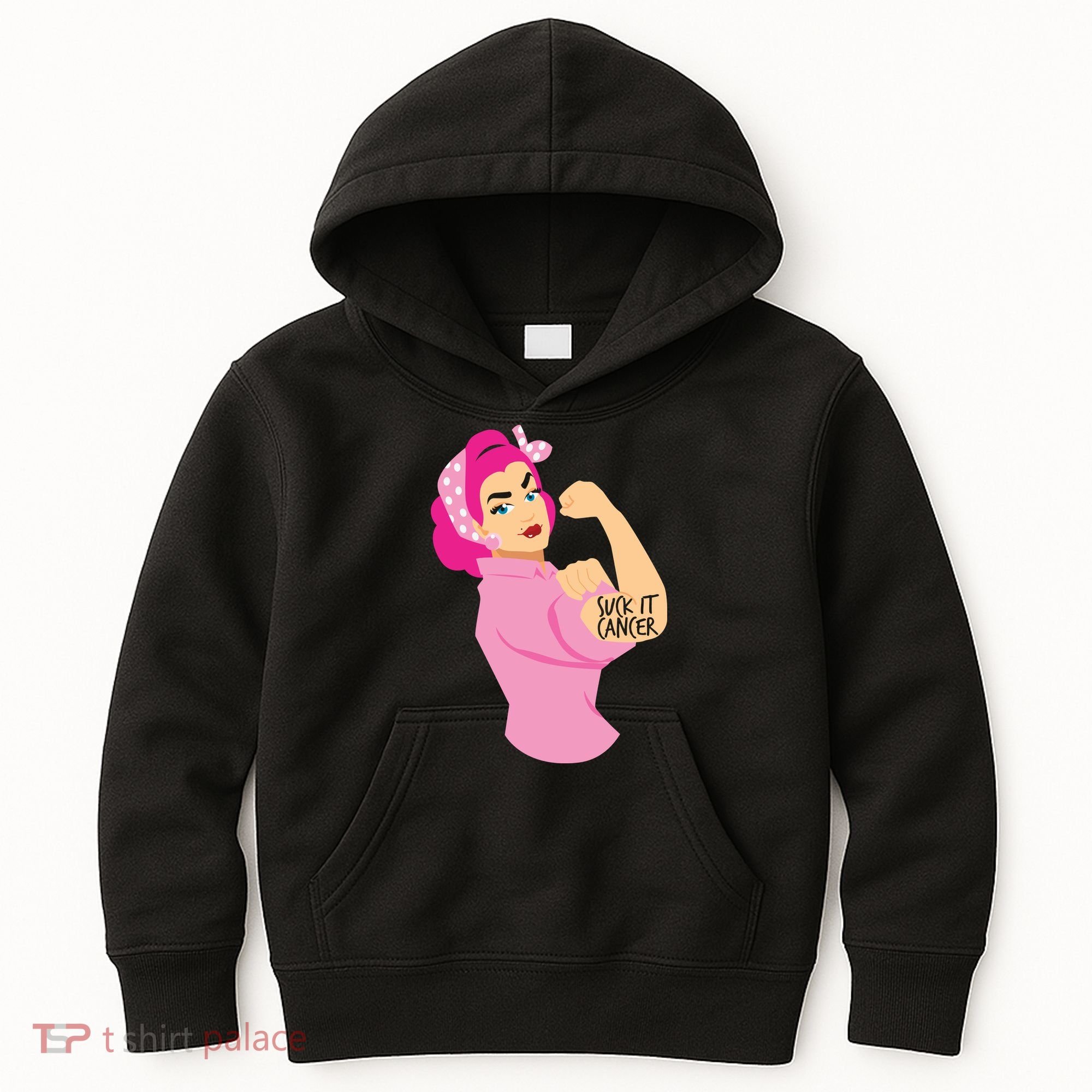 Breast Cancer Awareness Quotes Suck It Cancer Support Squad Kids Hoodie