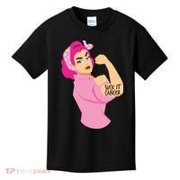 Breast Cancer Awareness Quotes Suck It Cancer Support Squad Kids T-Shirt thumb 0