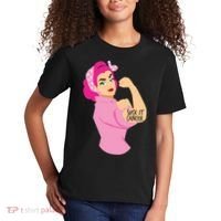 Breast Cancer Awareness Quotes Suck It Cancer Support Squad Kids T-Shirt thumb 2