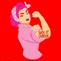 Breast Cancer Awareness Quotes Suck It Cancer Support Squad Santa Hat thumb 1