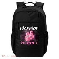 Breast Cancer Awareness Pink Boxing Gloves Warrior Cute Gift Backpack thumb 0