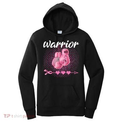 Breast Cancer Awareness Pink Boxing Gloves Warrior Cute Gift Women's Hoodie