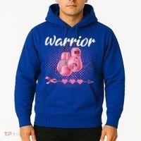Breast Cancer Awareness Pink Boxing Gloves Warrior Cute Gift Hoodie thumb 2