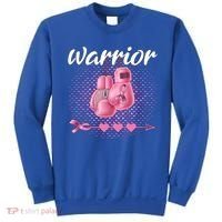 Breast Cancer Awareness Pink Boxing Gloves Warrior Cute Gift Sweatshirt thumb 0