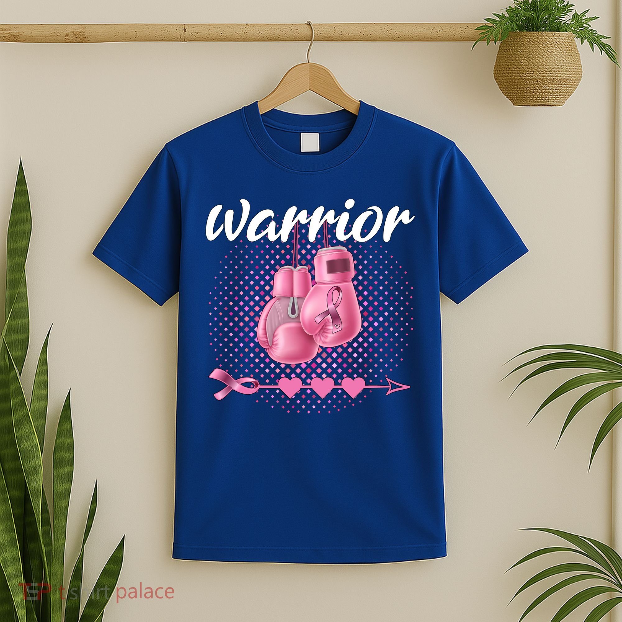 Breast Cancer Awareness Pink Boxing Gloves Warrior Cute Gift T-Shirt