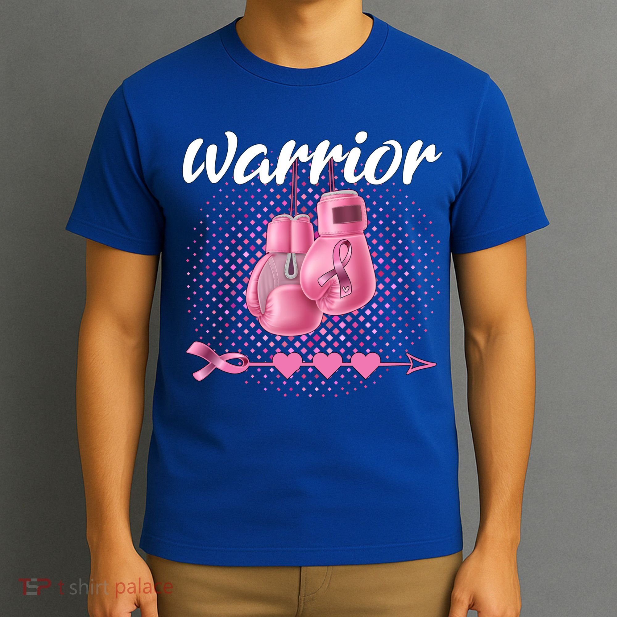 Breast Cancer Awareness Pink Boxing Gloves Warrior Cute Gift T-Shirt