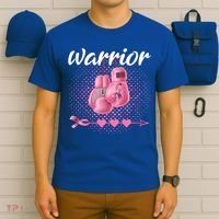 Breast Cancer Awareness Pink Boxing Gloves Warrior Cute Gift T-Shirt thumb 6