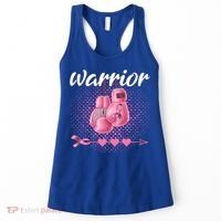 Breast Cancer Awareness Pink Boxing Gloves Warrior Cute Gift Women's Tank Top thumb 0