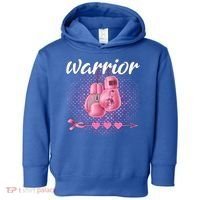 Breast Cancer Awareness Pink Boxing Gloves Warrior Cute Gift Toddler Hoodie thumb 0