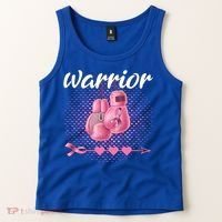 Breast Cancer Awareness Pink Boxing Gloves Warrior Cute Gift Tank Top thumb 2