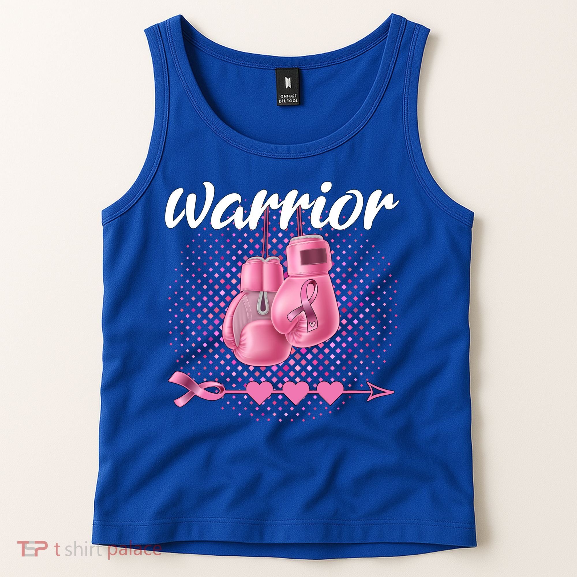 Breast Cancer Awareness Pink Boxing Gloves Warrior Cute Gift Tank Top