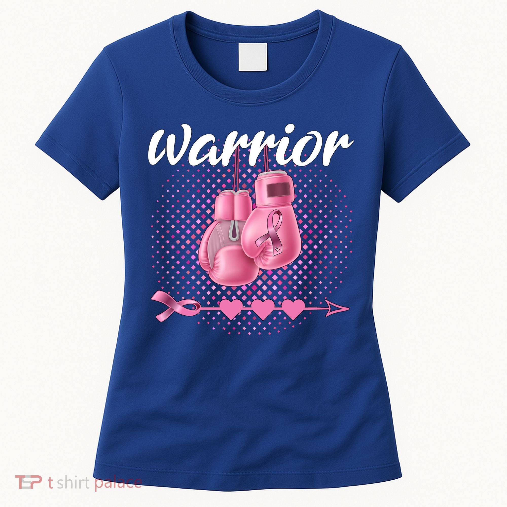 Breast Cancer Awareness Pink Boxing Gloves Warrior Cute Gift Women's T-Shirt