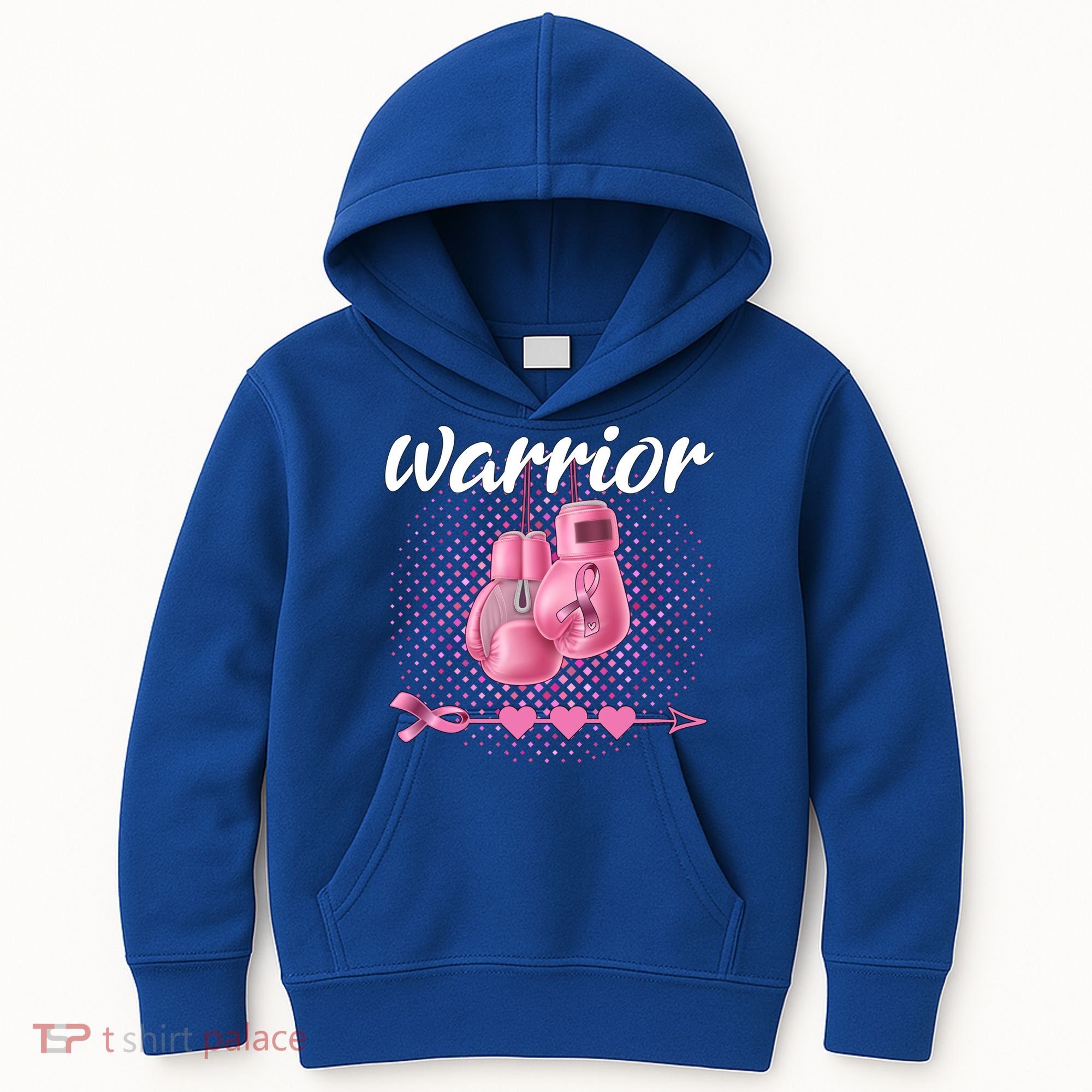 Breast Cancer Awareness Pink Boxing Gloves Warrior Cute Gift Kids Hoodie
