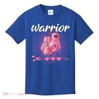 Breast Cancer Awareness Pink Boxing Gloves Warrior Cute Gift Kids T-Shirt thumb 0