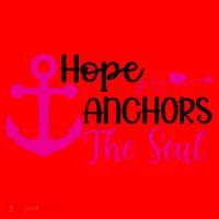 Breast Cancer Awareness Hope Anchors The Soul Santa Hat thumb 1