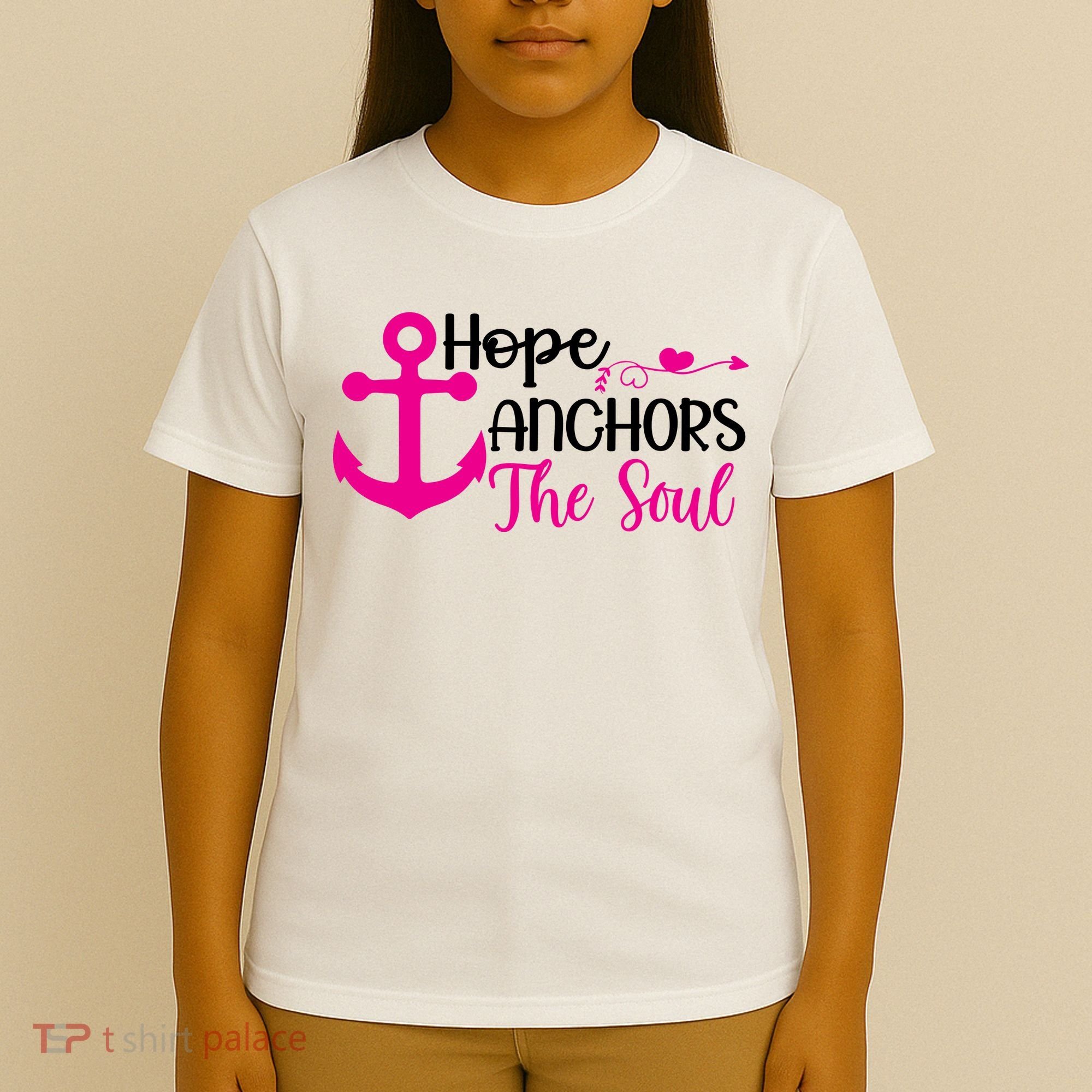 Breast Cancer Awareness Hope Anchors The Soul T-Shirt
