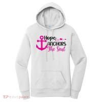 Breast Cancer Awareness Hope Anchors The Soul Women's Hoodie thumb 0