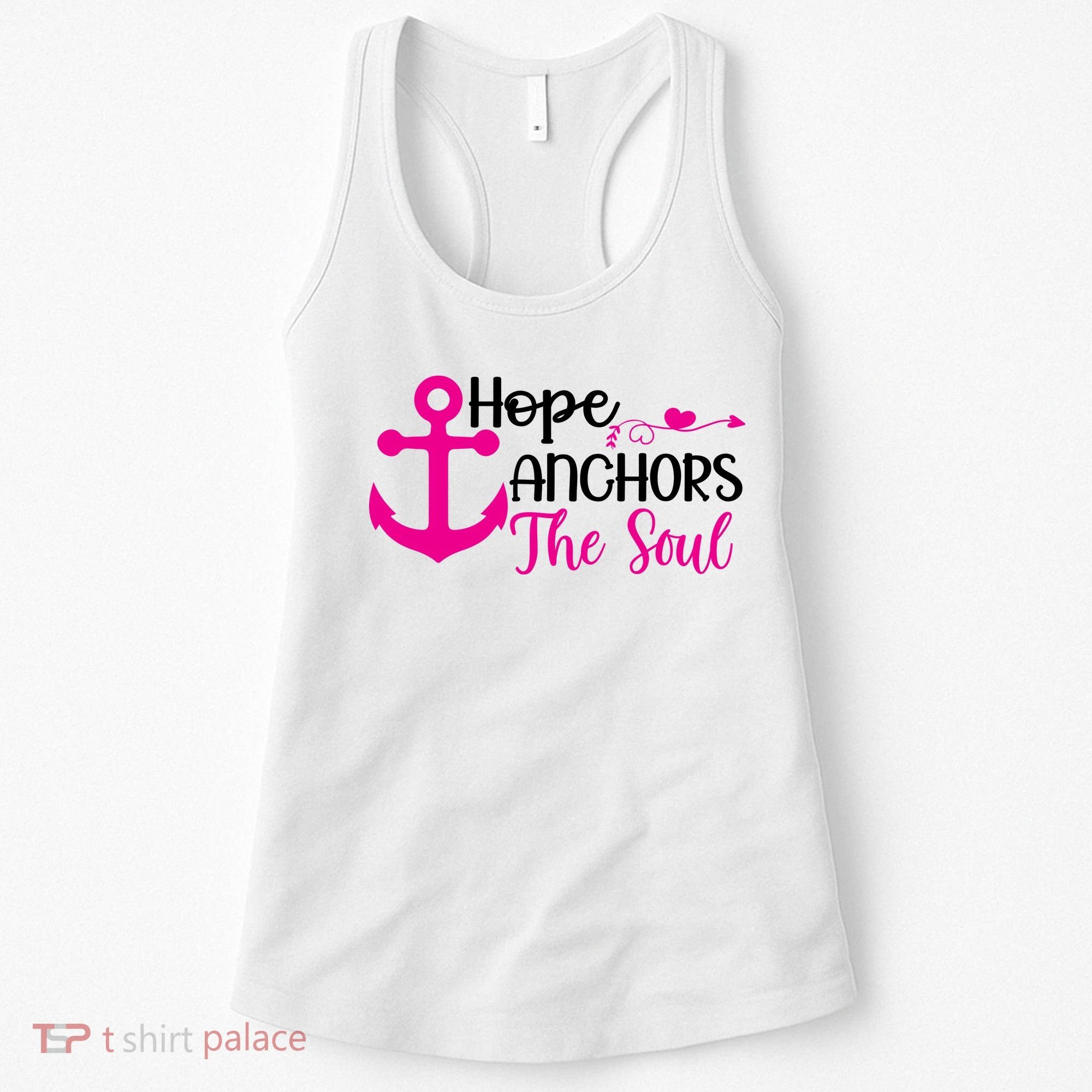 Breast Cancer Awareness Hope Anchors The Soul Women's Tank Top