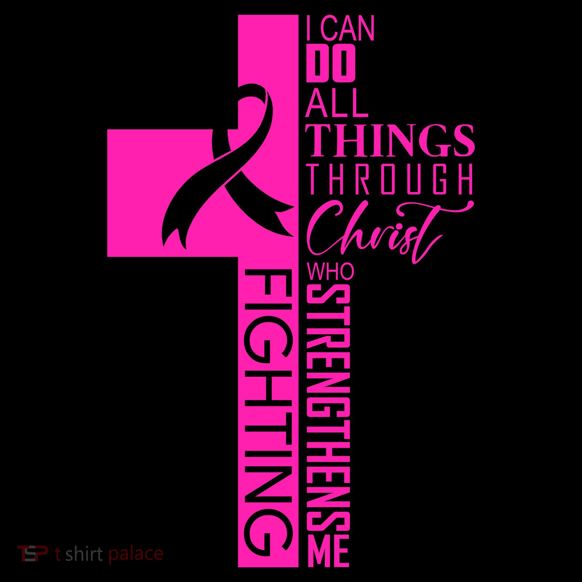 Breast Cancer Awareness Christian Cross Faith Coffee Mug