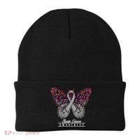 Brain Cancer Awareness Cute Gift Butterfly Lovers Funny Gift Beanie thumb 0