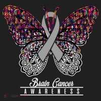 Brain Cancer Awareness Cute Gift Butterfly Lovers Funny Gift Beanie thumb 2