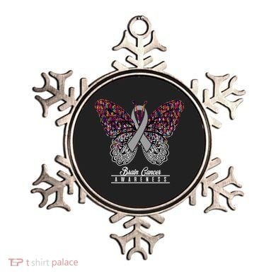Brain Cancer Awareness Cute Gift Butterfly Lovers Funny Gift Ornament